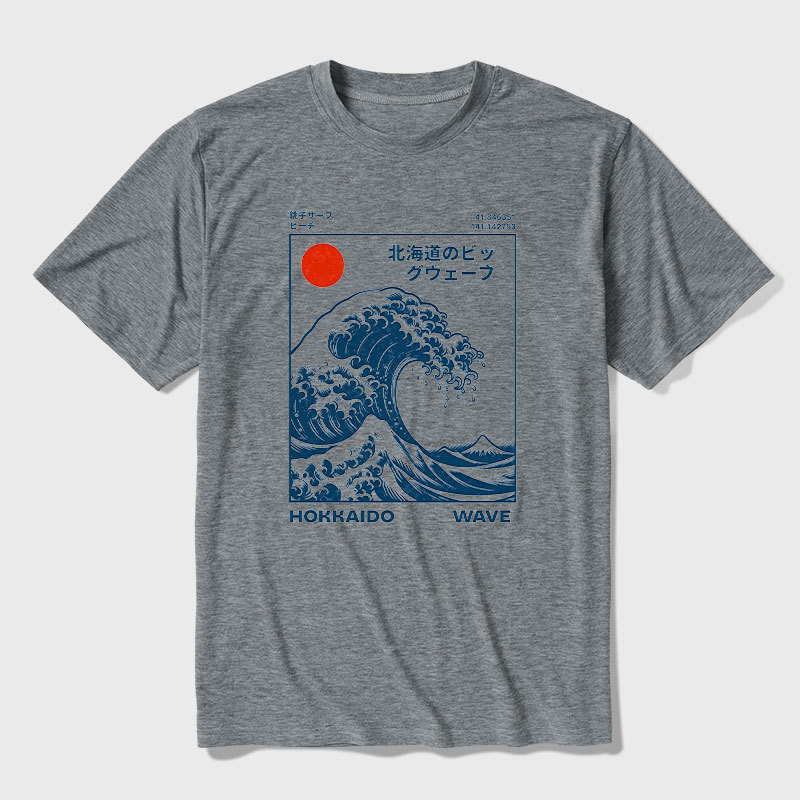 Hokkaido Wave Ultra Soft Heather Tee