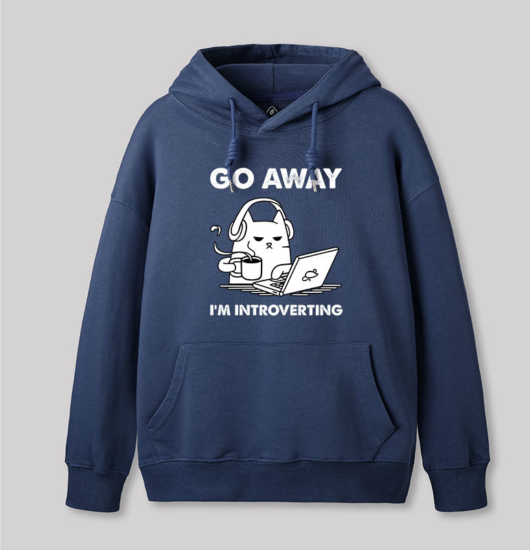 Go Away I'm Introverting Geek Hoodie