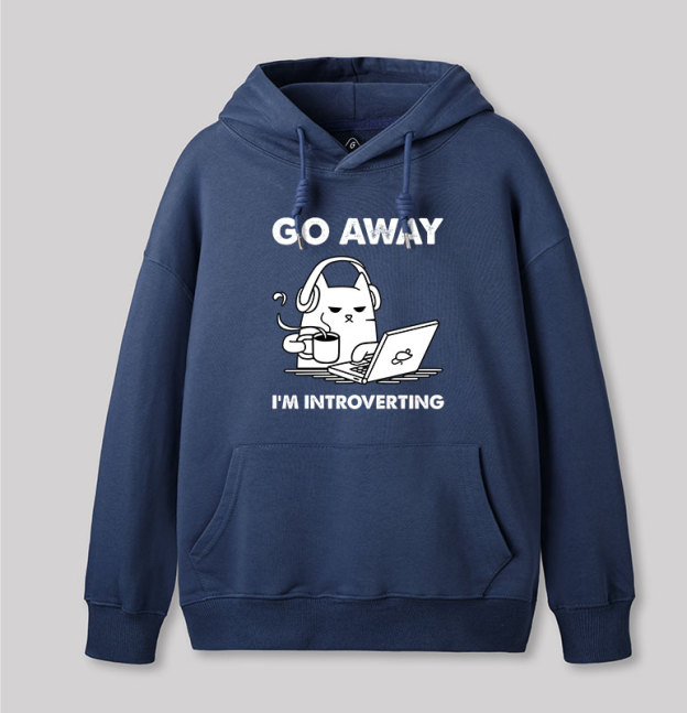 Go Away I'm Introverting Geek Hoodie
