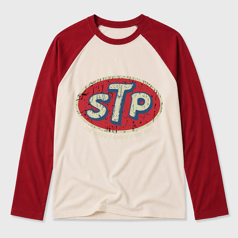 STP Racer's Choice 1954 Geek Retro Raglan Long-Sleeve Tee
