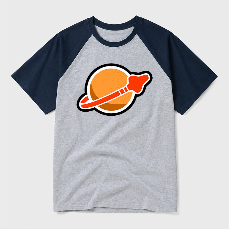 New Space Mars Geek Retro Raglan T-Shirt
