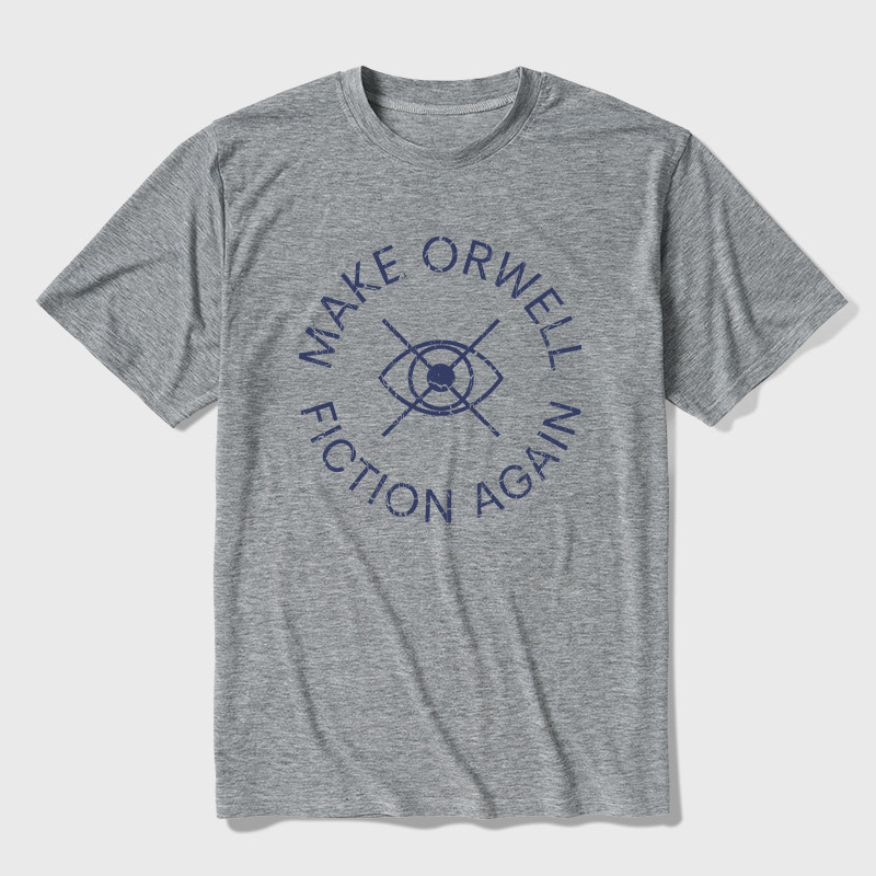 Make Orwell Fiction Again Ultra Soft Heather Tee