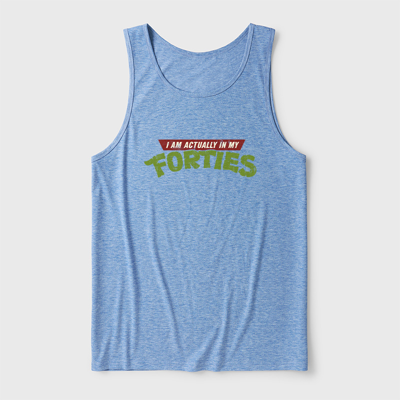 I Am Actually In My Forties Ultra Soft Heather Tank