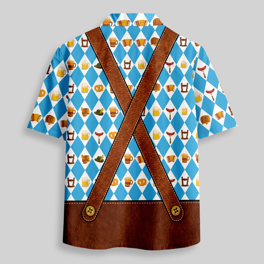 Bavarian Prost Festive Button Up Pocket Shirt