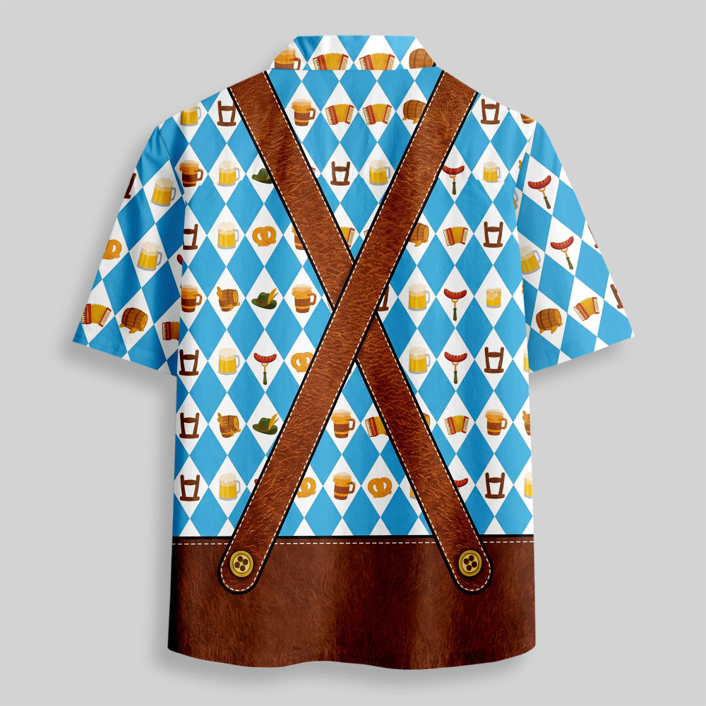 Bavarian Prost Festive Button Up Pocket Shirt