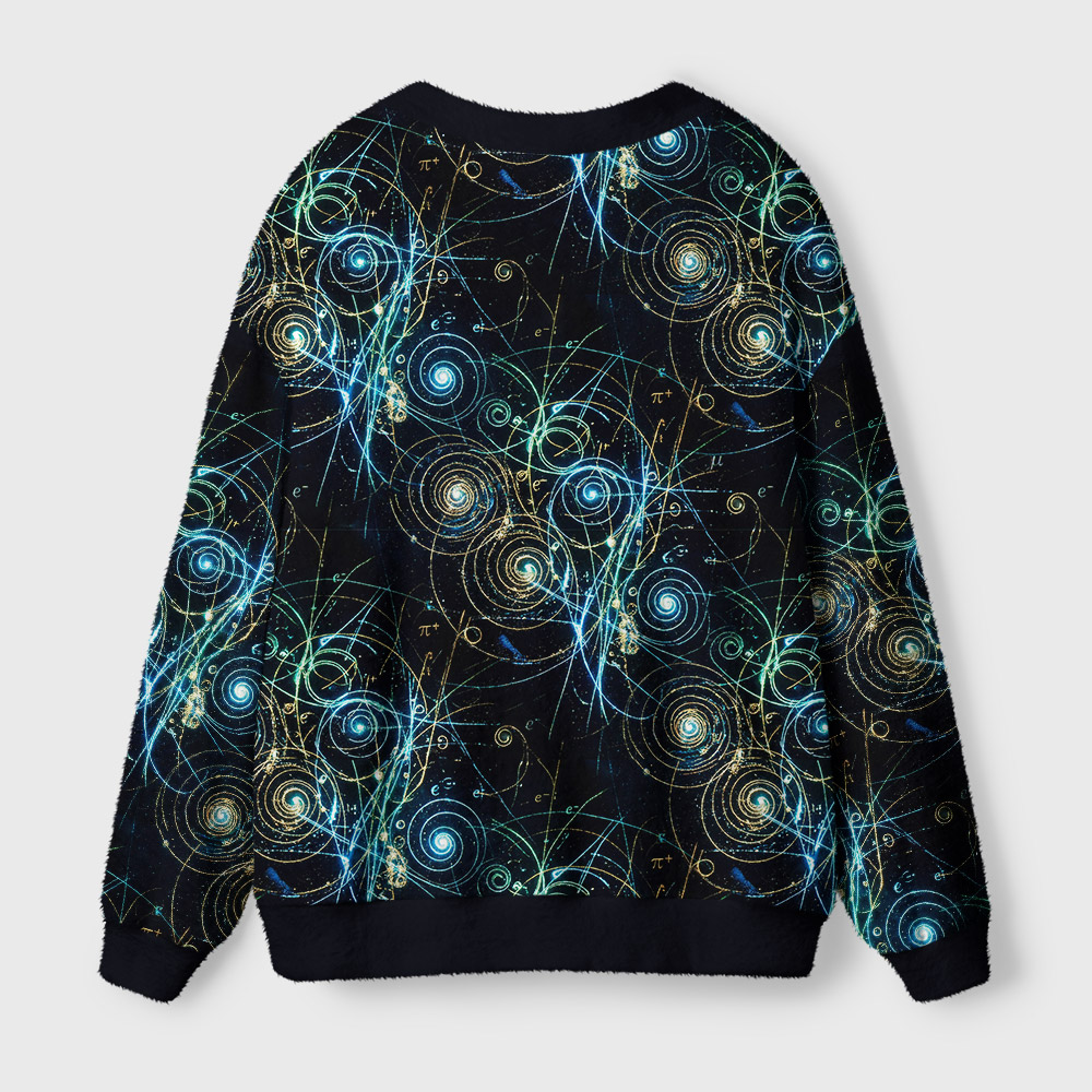 Quantum Spiral Geek Ugly Cardigan Sweaters