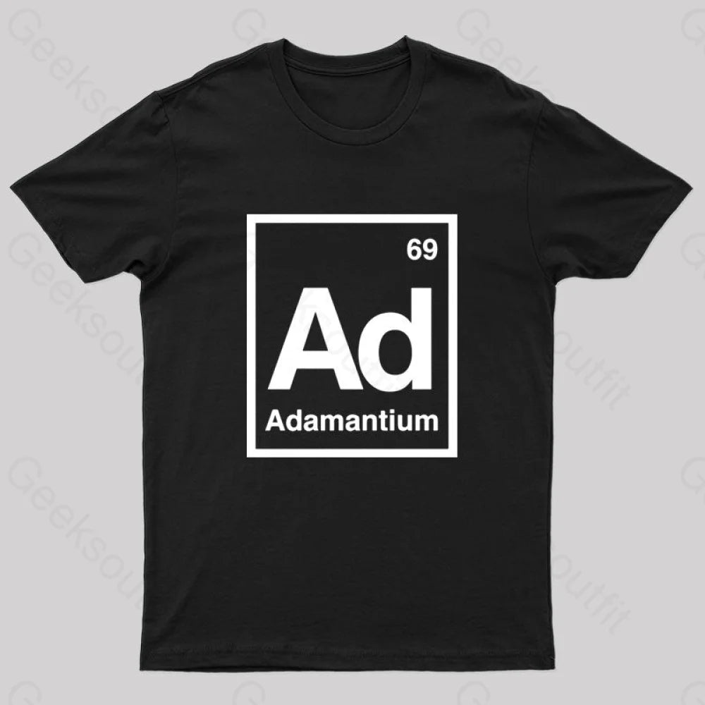 Adamantium Geek T-Shirt Black / S