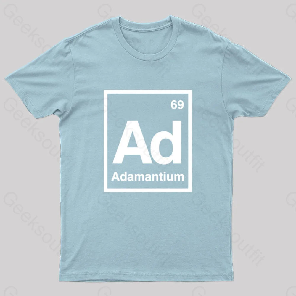 Adamantium Geek T-Shirt Light Blue / S