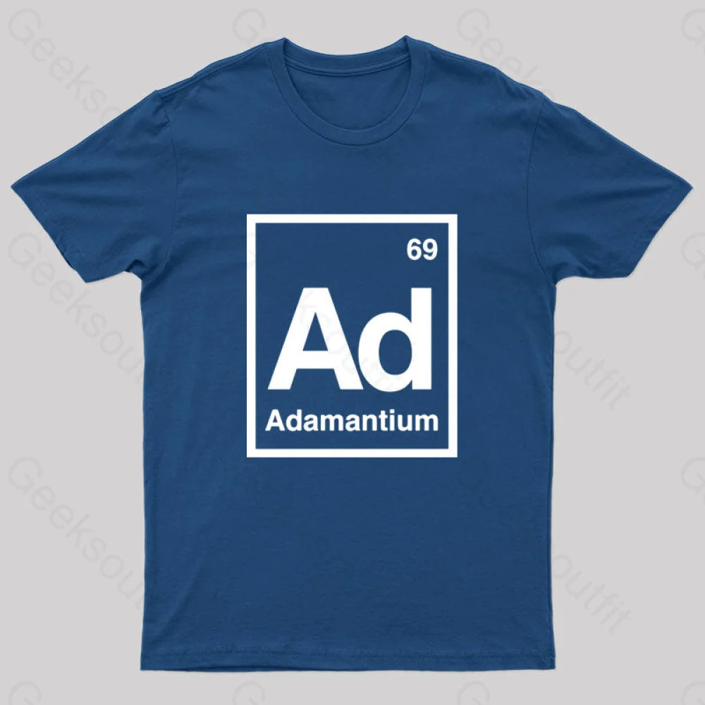 Adamantium Geek T-Shirt Navy / S