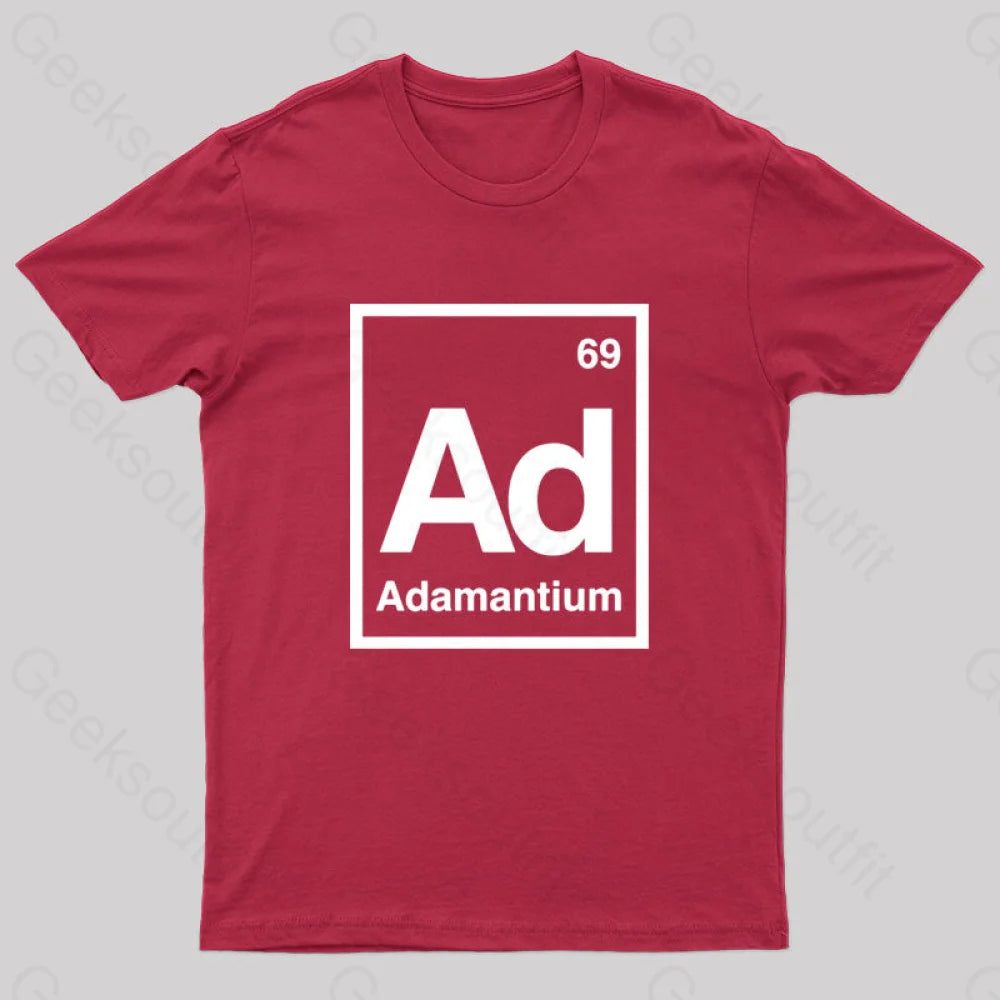 Adamantium Geek T-Shirt Red / S