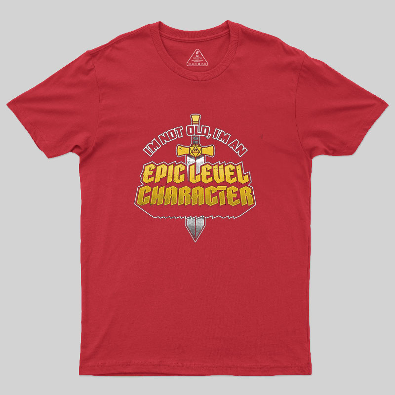 Old RPG Epic Character Geek T-Shirt