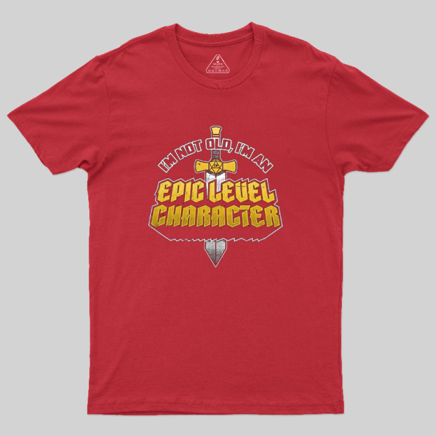 Old RPG Epic Character Geek T-Shirt