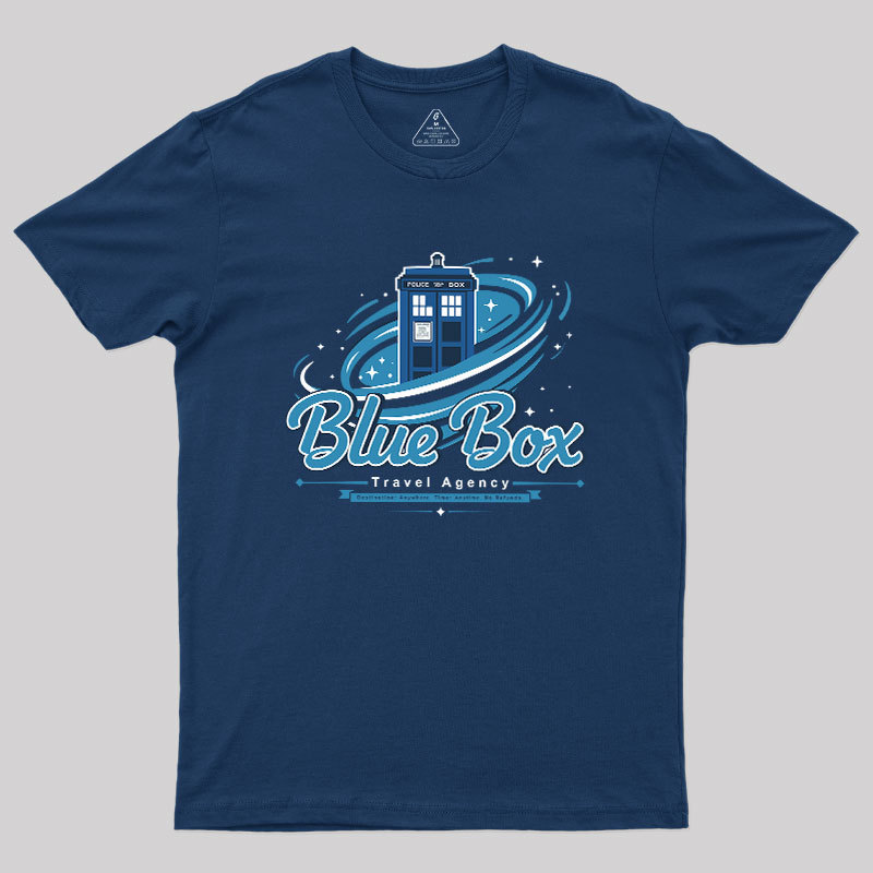 Blue Box Travel Agency Geek T-Shirt