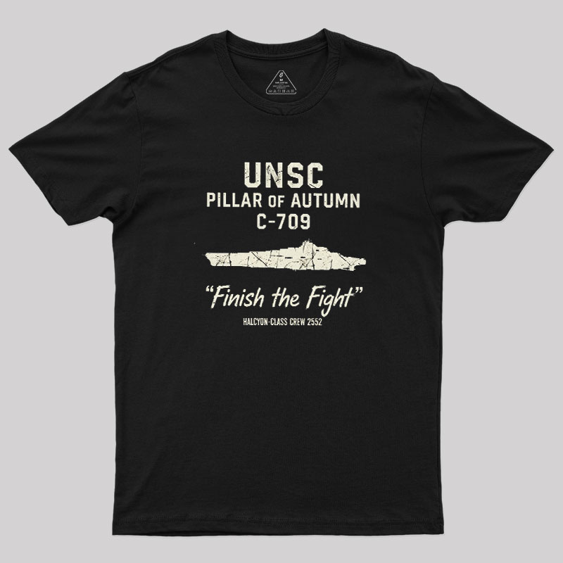 UNSC PILLAR OF AUTUMN C-709 Geek T-Shirt