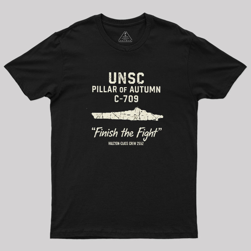 UNSC PILLAR OF AUTUMN C-709 Geek T-Shirt