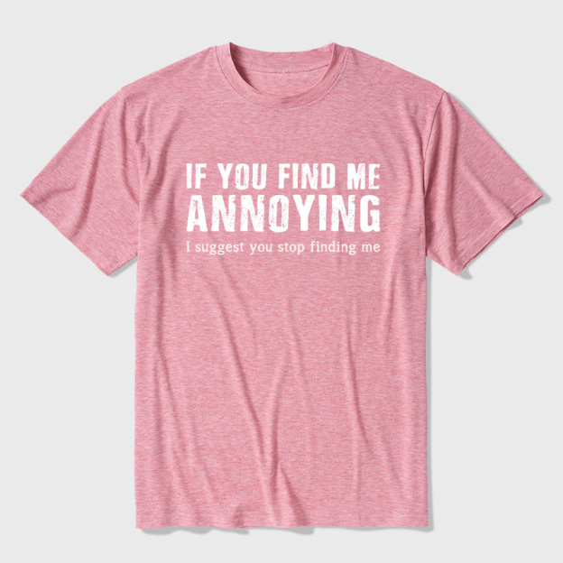 Stop Finding Me Ultra Soft Heather Tee