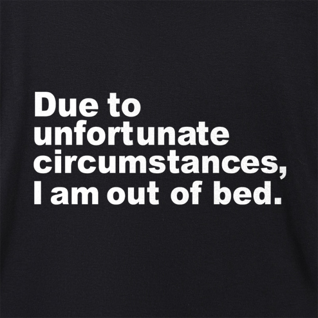 Due To Unfortunate Circumstances I Am Awake Geek Dolman Sleeve V-Neck Shirt
