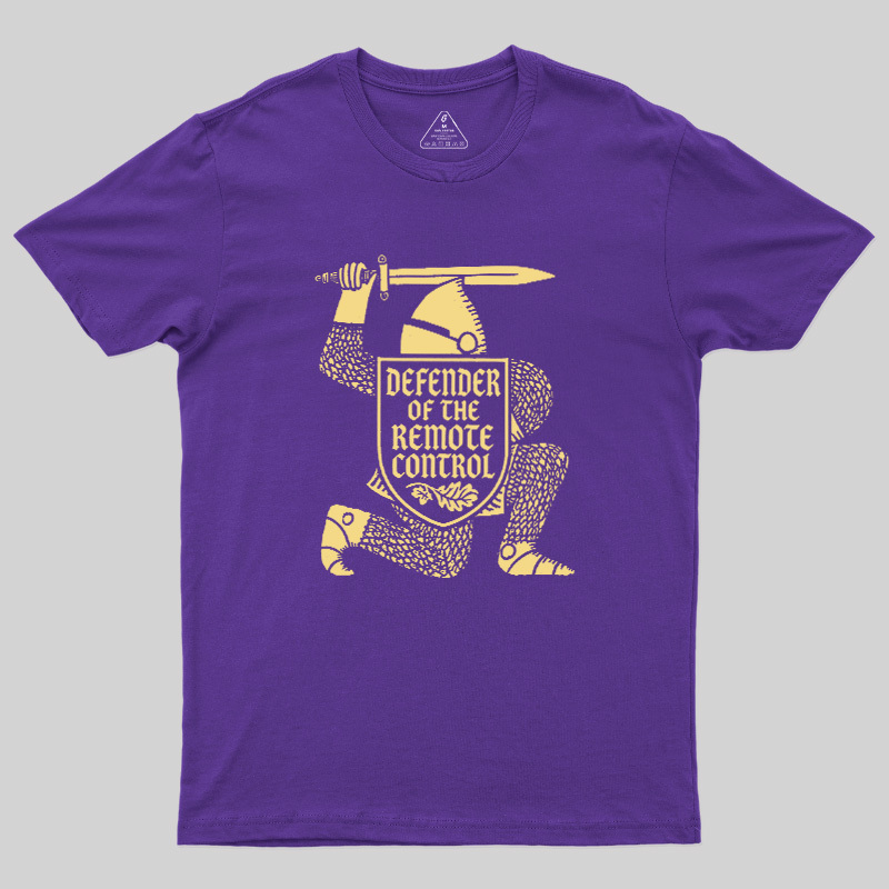 Defender of the Remote Control Geek T-Shirt