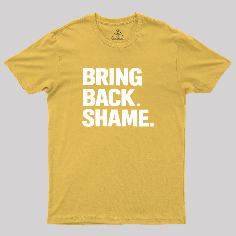 Bring Back Shame Geek T-Shirt