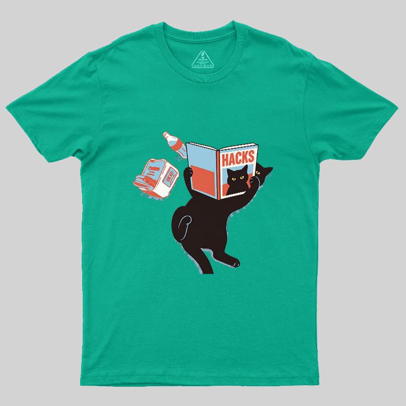 Cat Hacks Geek T-Shirt