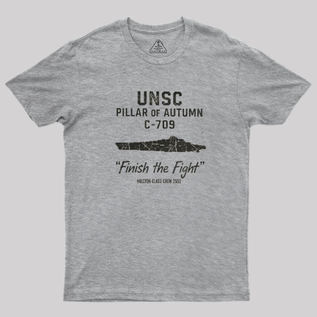UNSC PILLAR OF AUTUMN C-709 Geek T-Shirt