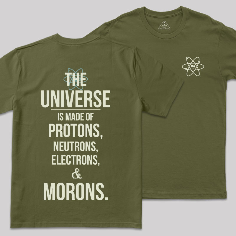 Atomic Humor Front and Back Printed Geek T-Shirt