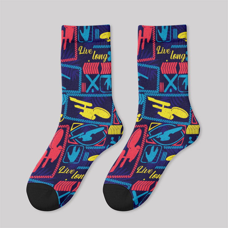 Scifi Space Cool Universe Men's Socks