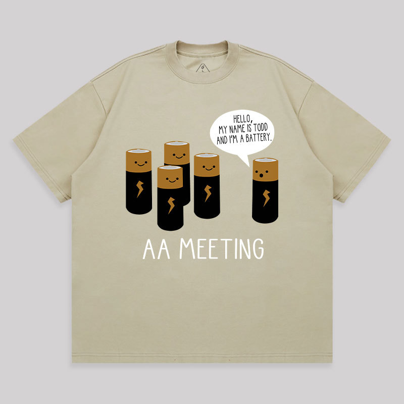 AA MEETING Unisex Oversized T-shirt