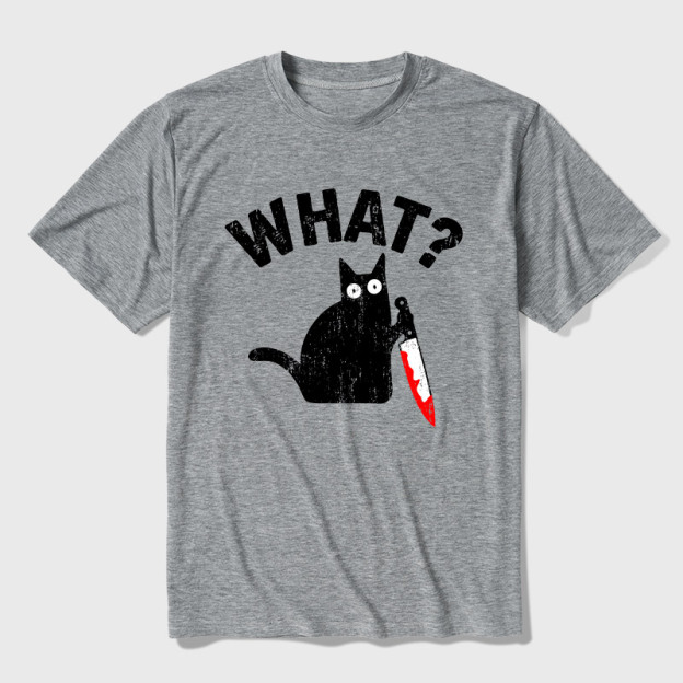 What Cat Funny Ultra Soft Heather Tee