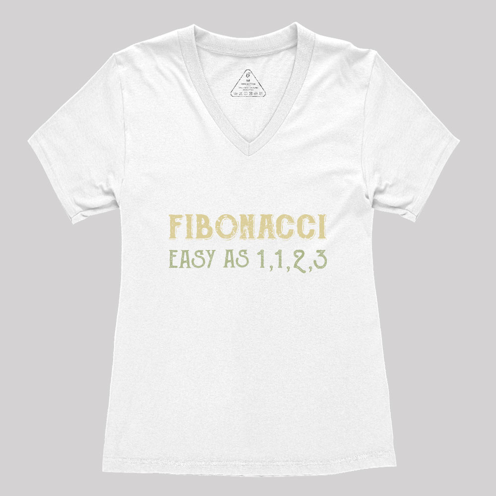 Easy As 1123 Geek Women's V-Neck T-shirt