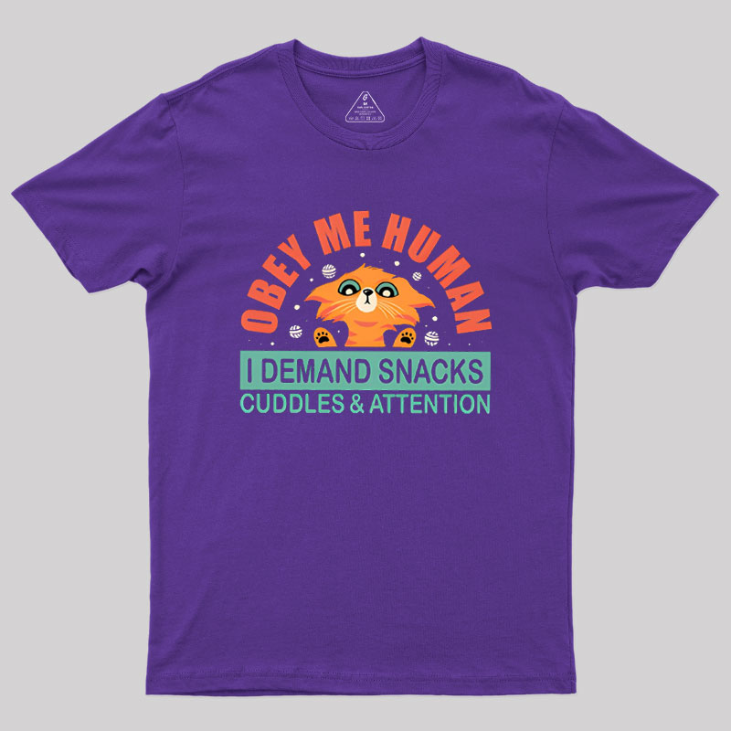 Obay Me Human Geek T-Shirt