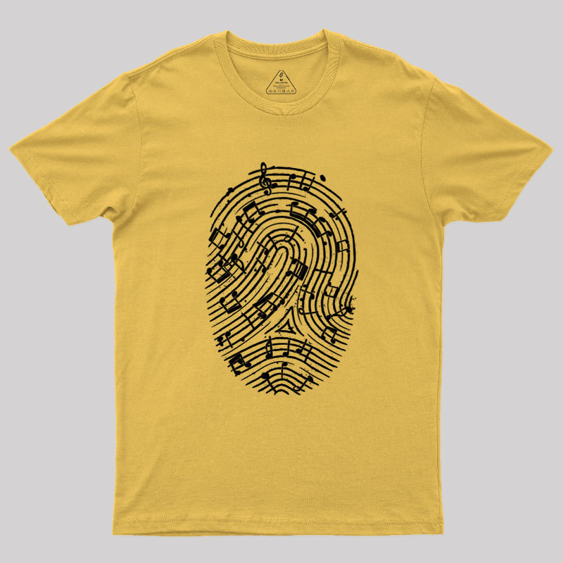 Musical Fingerprint Geek T-Shirt