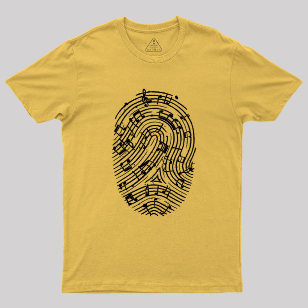 Musical Fingerprint Geek T-Shirt