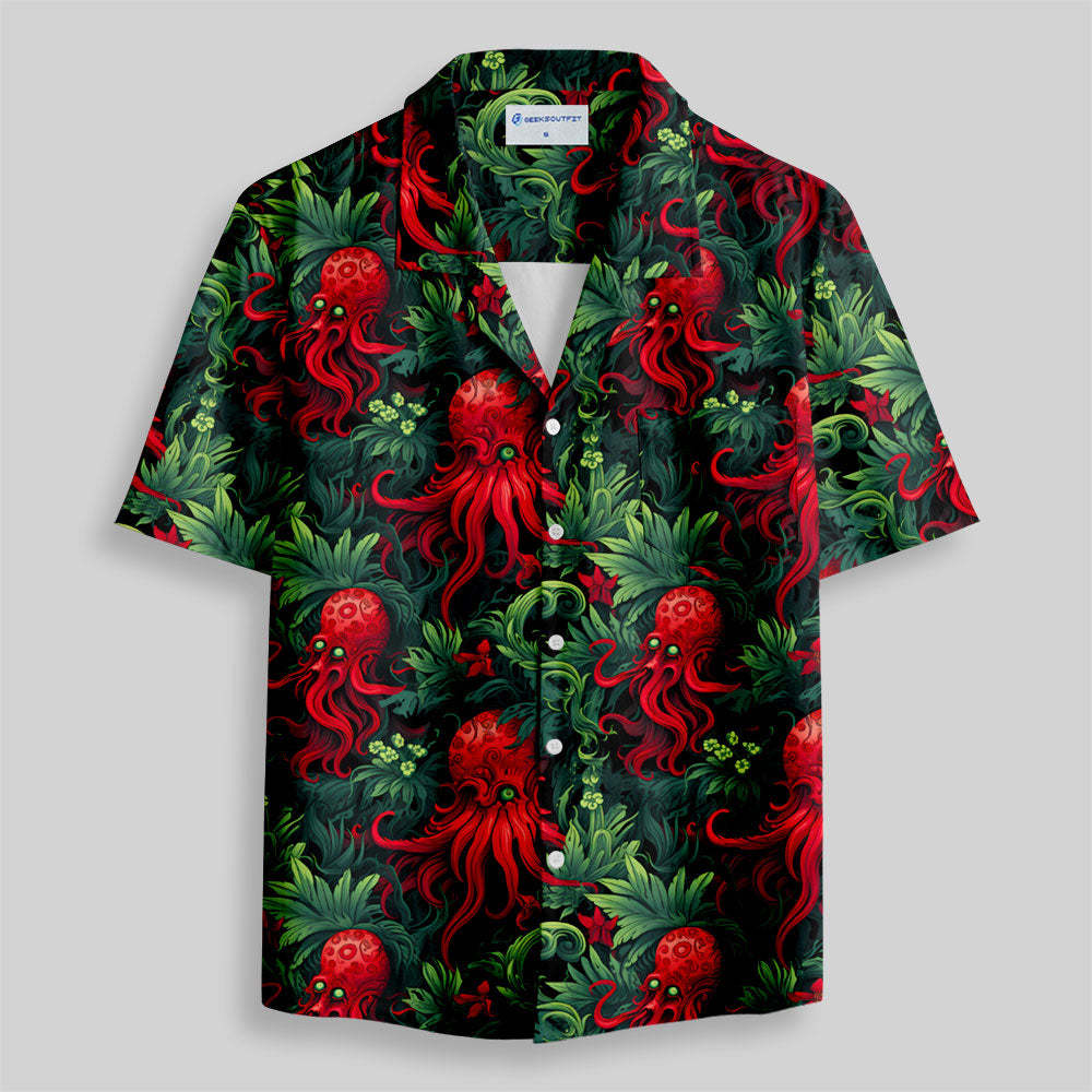 Cthulhu Button Up Pocket Shirt