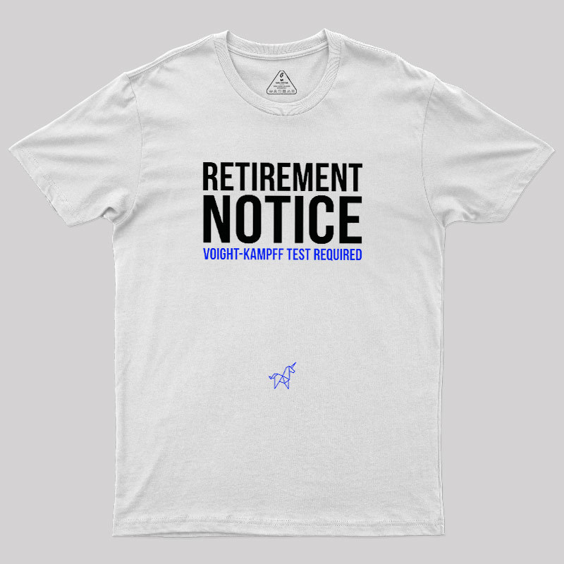 Voight-Kampff Test Geek T-Shirt