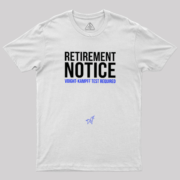Voight-Kampff Test Geek T-Shirt