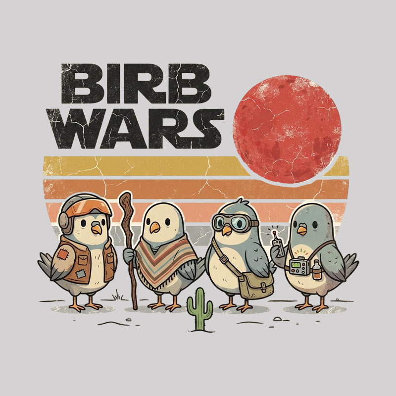 Bird War Geek T-Shirt