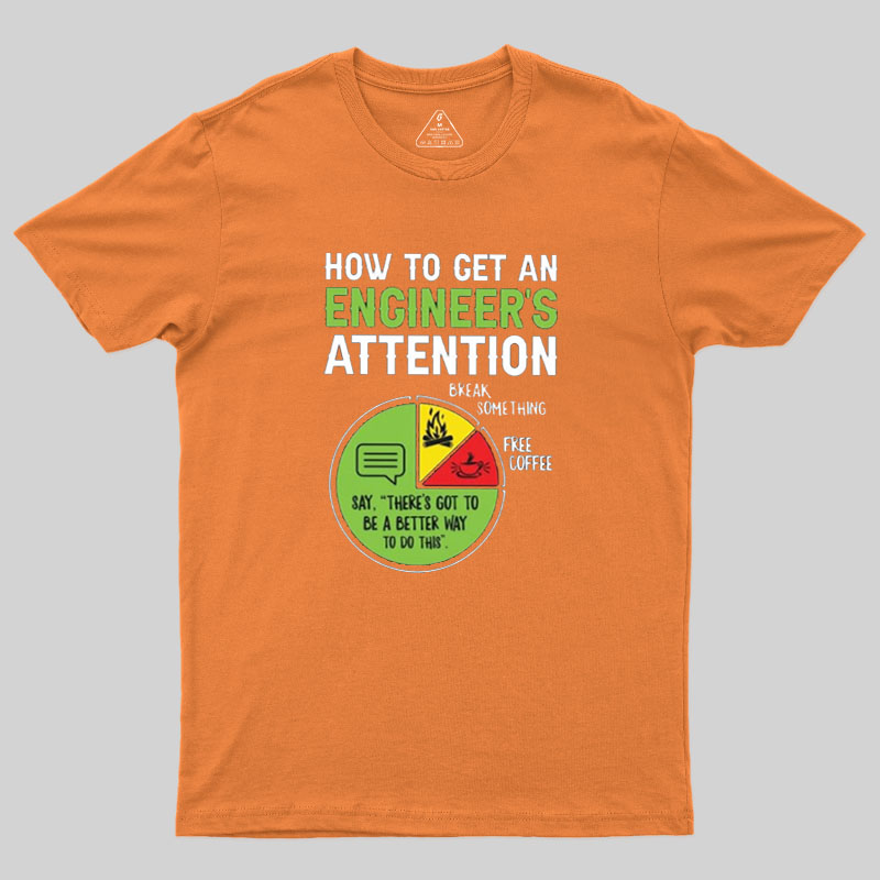 An Engineer's Guide to Attention Geek T-Shirt