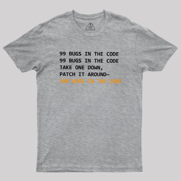 99 Bugs In The Code Geek T-Shirt