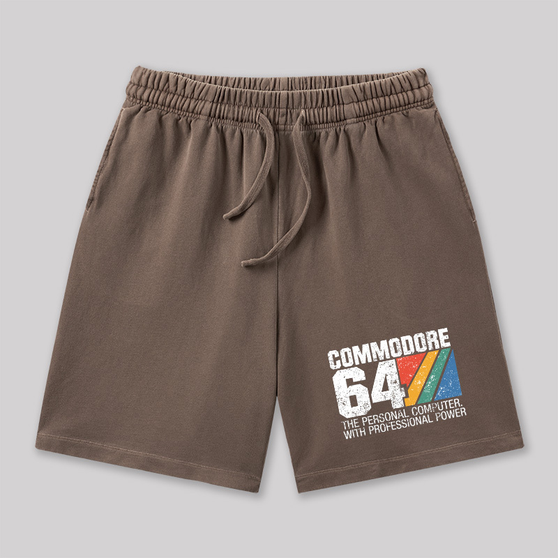 Commodore 64 Retro Geeky Washed Shorts