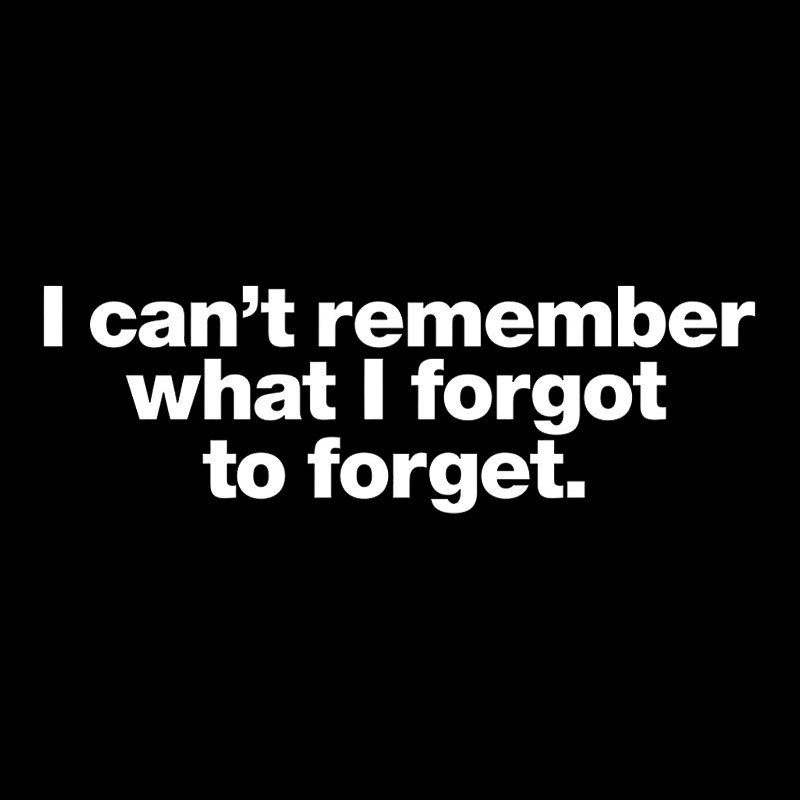 I Can Not Remember What I Forgot To Forget Geek T-Shirt