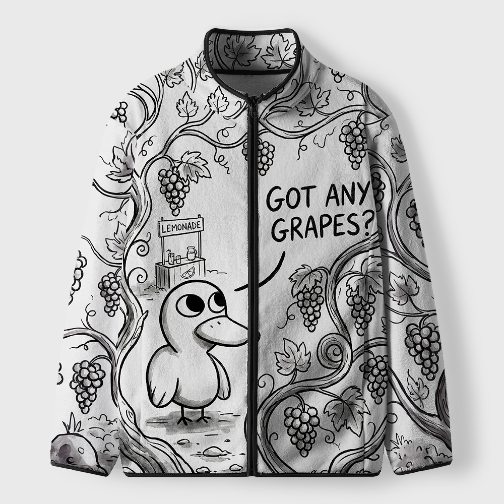 Got Any Grapes Geek Polar Fleece Full-Zip Jacket