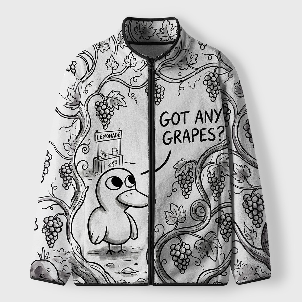 Got Any Grapes Geek Polar Fleece Full-Zip Jacket