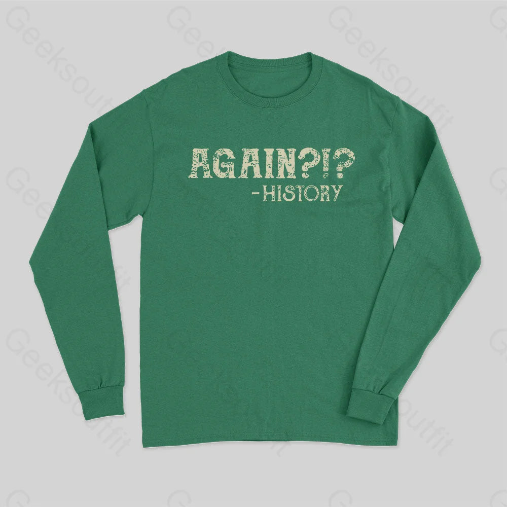 Again Long Sleeve T-Shirt Green / S