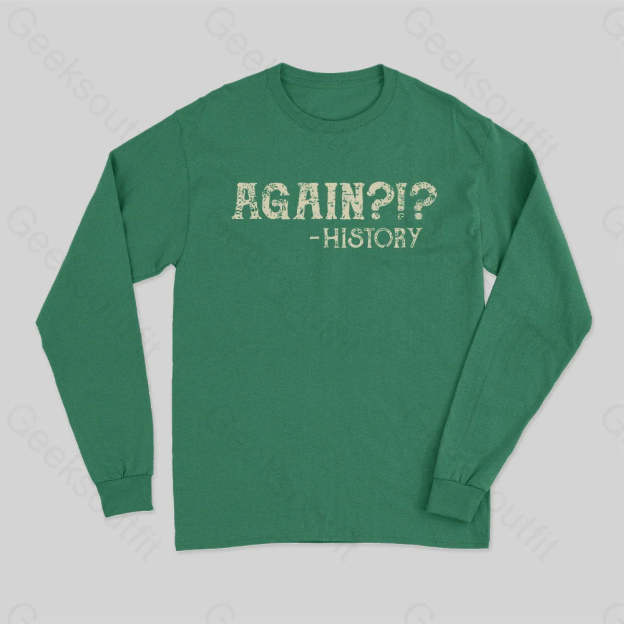 Again Long Sleeve T-Shirt Green / S