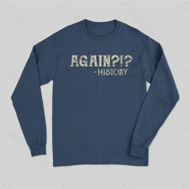 Again Long Sleeve T-Shirt Navy / S