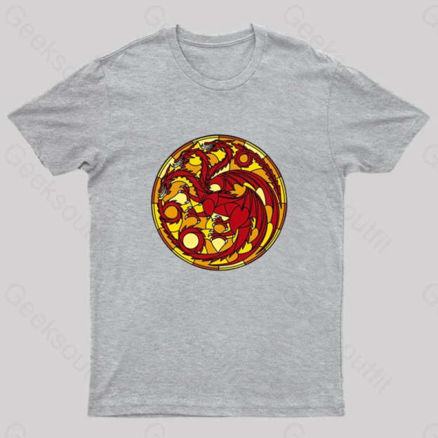 Age Of The Dragon Geek T-Shirt Grey / S