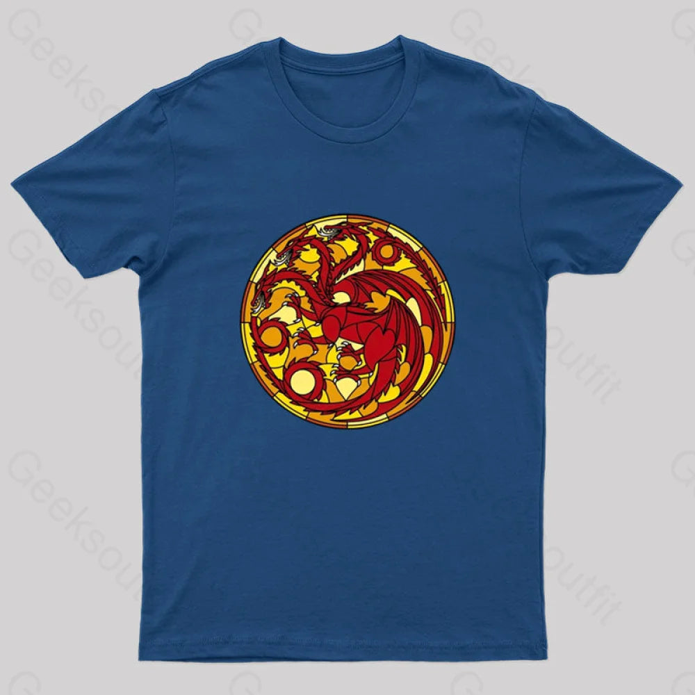 Age Of The Dragon Geek T-Shirt Navy / S