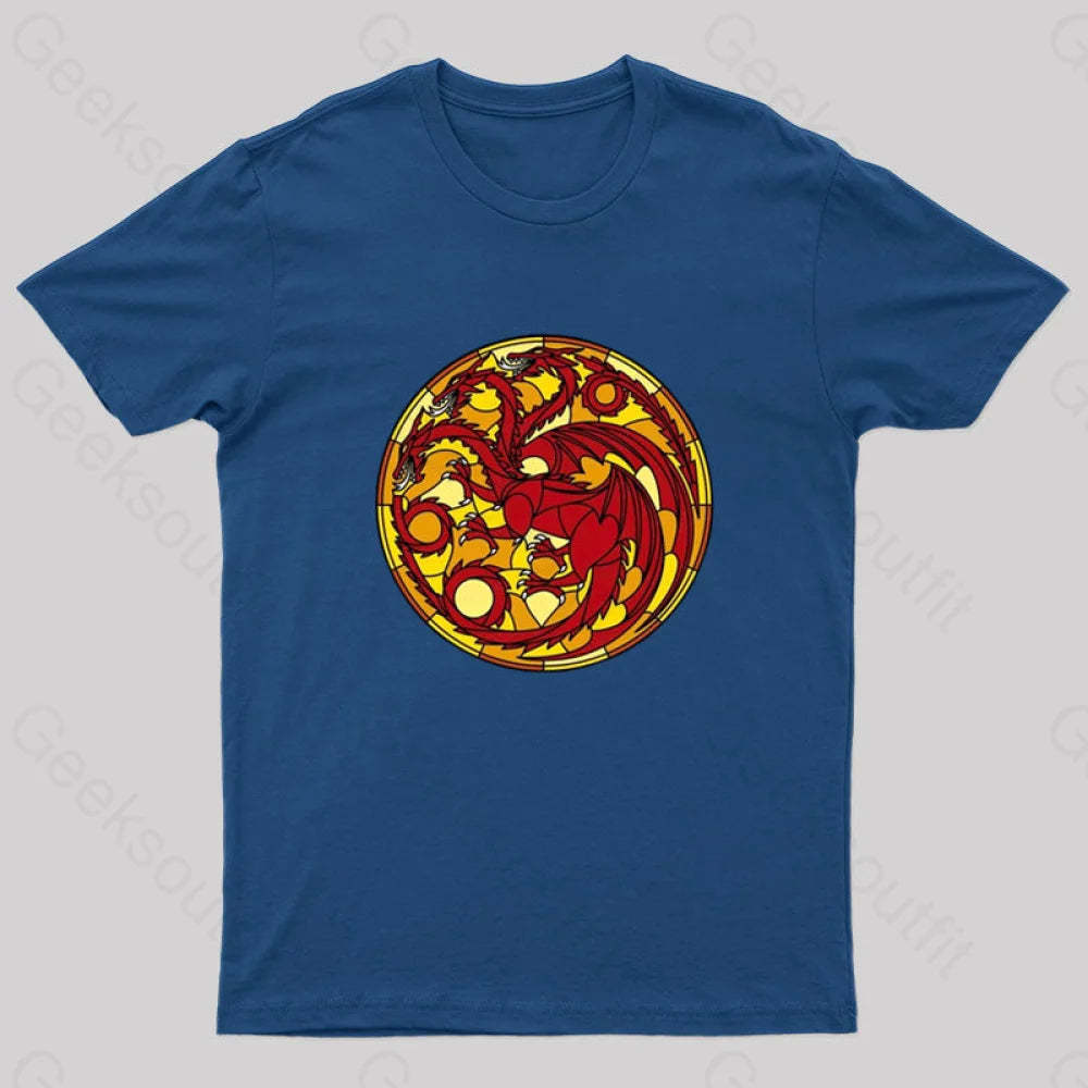Age Of The Dragon Geek T-Shirt Navy / S