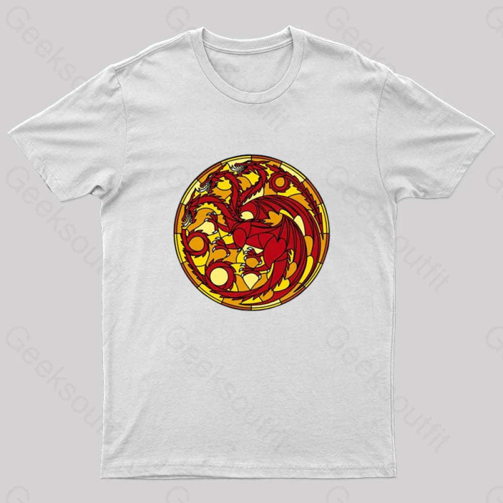Age Of The Dragon Geek T-Shirt White / S